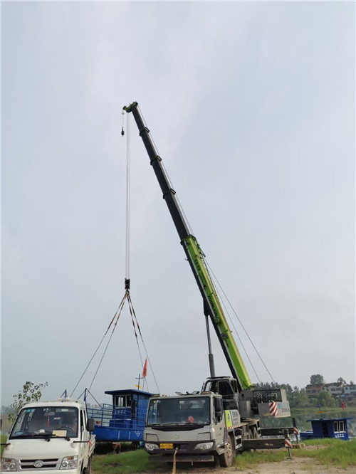 禹会区桥梁建设吊装案例